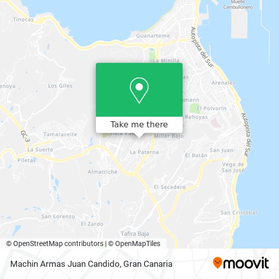 Machin Armas Juan Candido map
