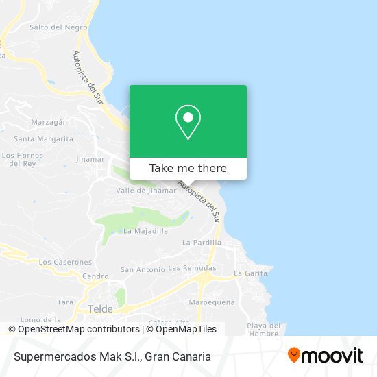 Supermercados Mak S.l. map