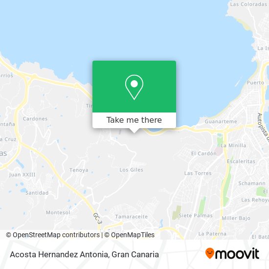 Acosta Hernandez Antonia map