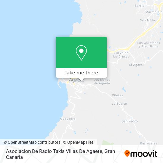 Asociacion De Radio Taxis Villas De Agaete map