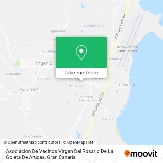 mapa Asociacion De Vecinos Virgen Del Rosario De La Goleta De Arucas