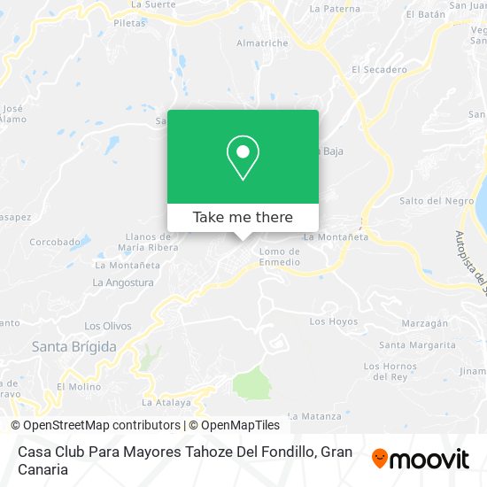 Casa Club Para Mayores Tahoze Del Fondillo map