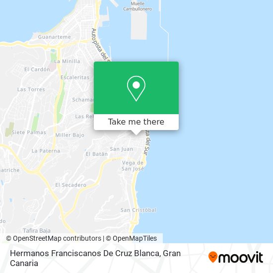 Hermanos Franciscanos De Cruz Blanca map