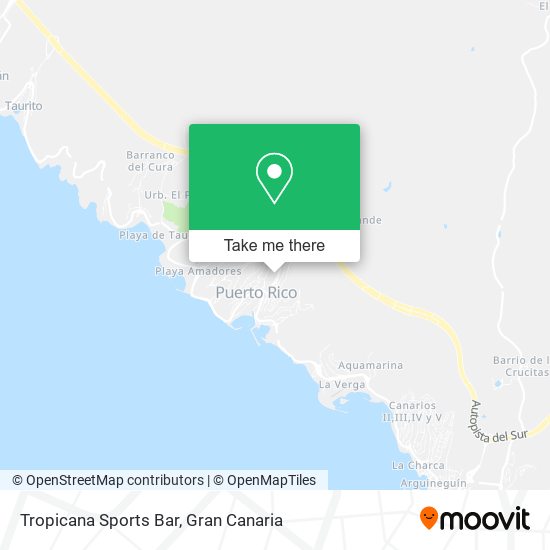 Tropicana Sports Bar map