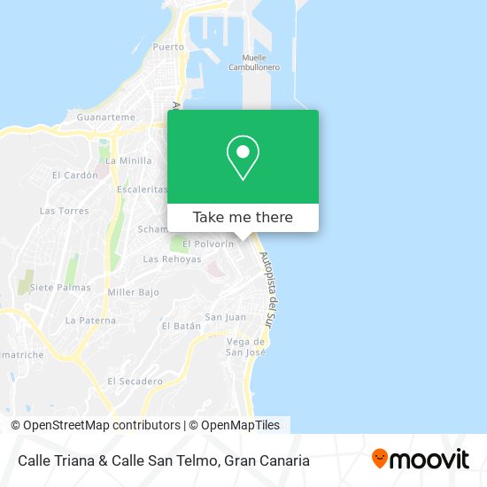 Calle Triana & Calle San Telmo map