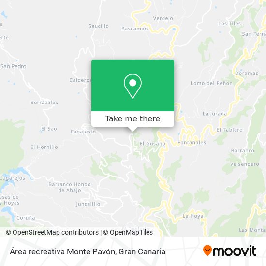 Área recreativa Monte Pavón map