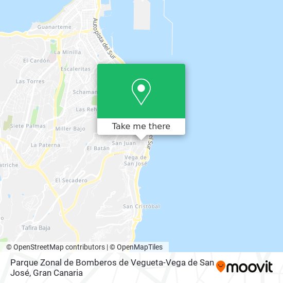 Parque Zonal de Bomberos de Vegueta-Vega de San José map