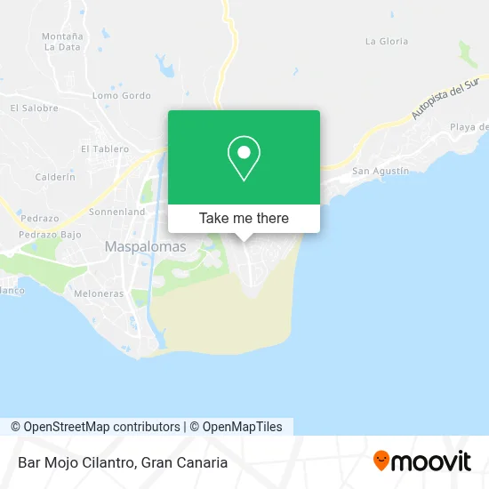 Bar Mojo Cilantro map