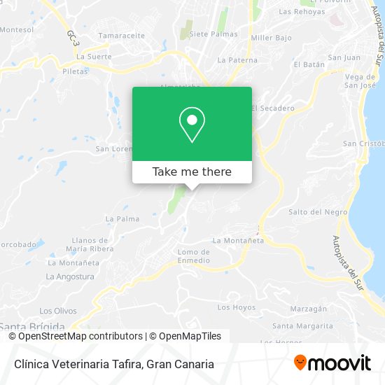 Clínica Veterinaria Tafira map