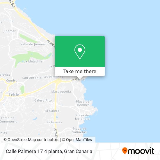 Calle Palmera 17 4 planta map