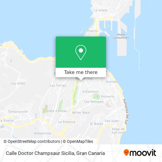 Calle Doctor Champsaur Sicilia map