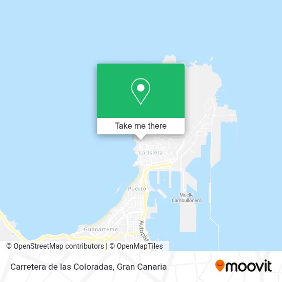 Carretera de las Coloradas map