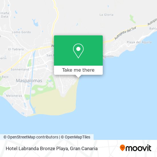 mapa Hotel Labranda Bronze Playa