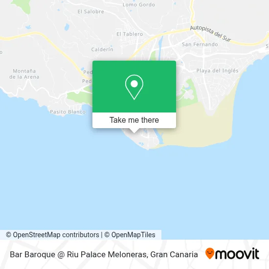 Bar Baroque @ Riu Palace Meloneras map