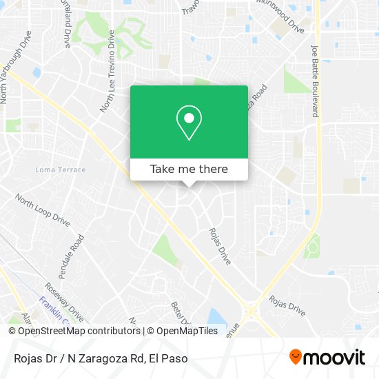 Rojas Dr / N Zaragoza Rd map