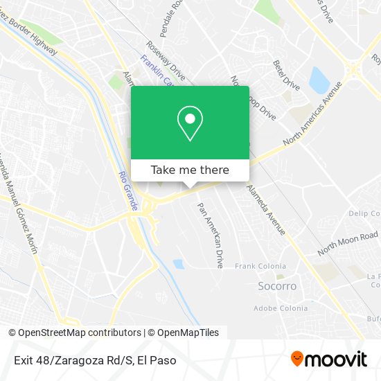 Mapa de Exit 48/Zaragoza Rd/S