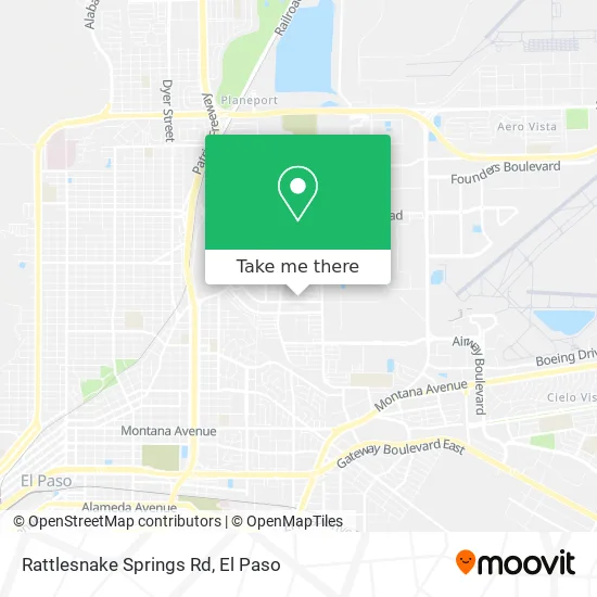 Mapa de Rattlesnake Springs Rd