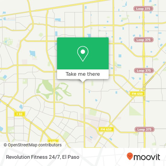 Revolution Fitness 24/7 map