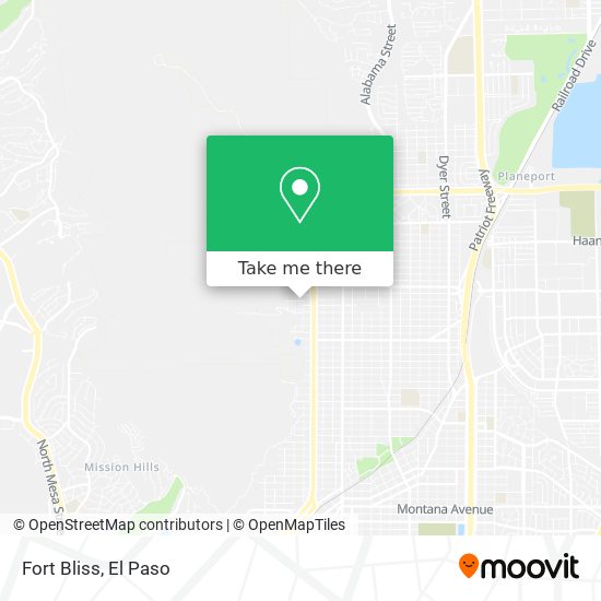 Fort Bliss map