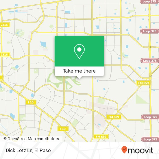 Dick Lotz Ln map