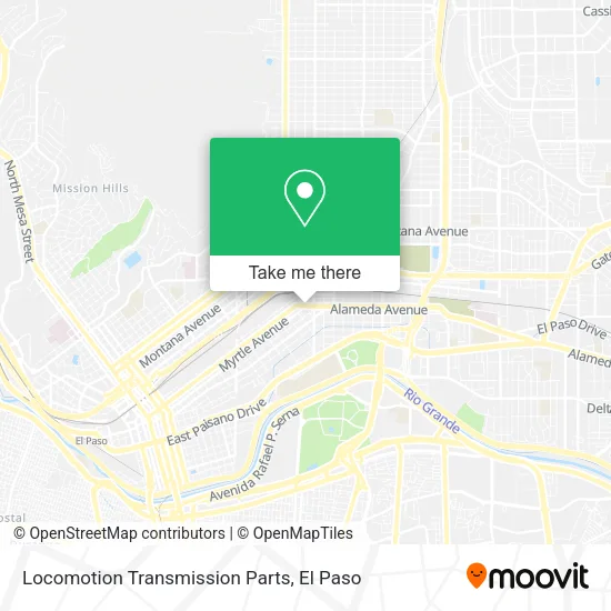 Mapa de Locomotion Transmission Parts