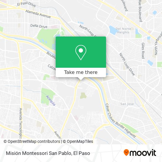 Mapa de Misión Montessori San Pablo