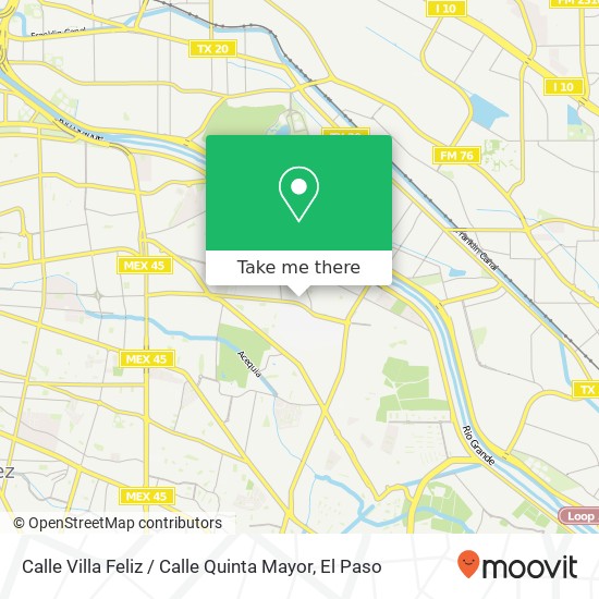 Mapa de Calle Villa Feliz / Calle Quinta Mayor