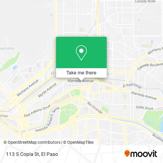 Mapa de 113 S Copia St