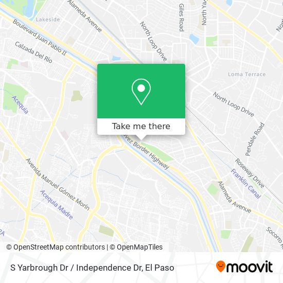 S Yarbrough Dr / Independence Dr map