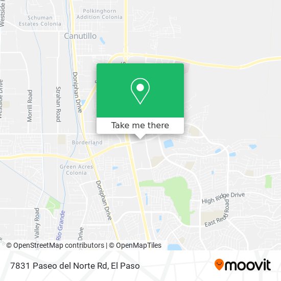 7831 Paseo del Norte Rd map