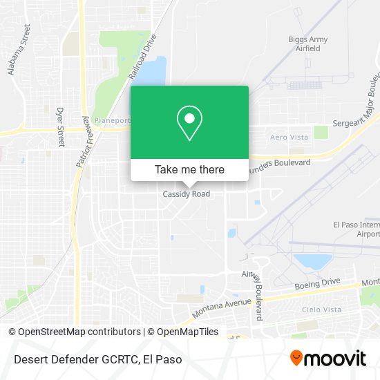 Desert Defender GCRTC map