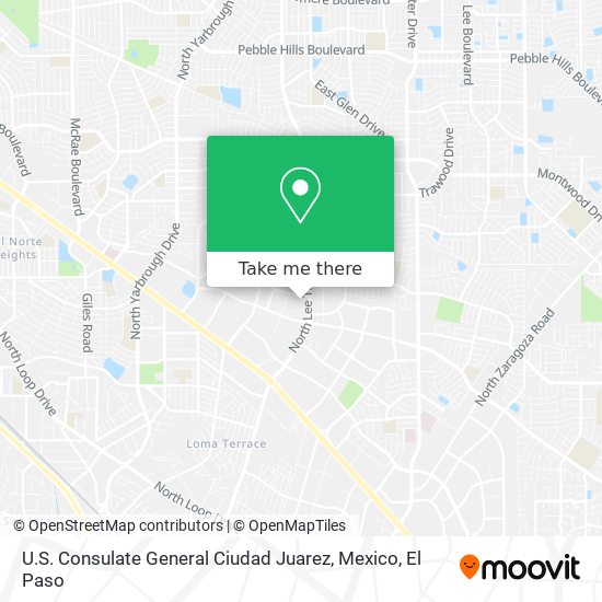 U.S. Consulate General Ciudad Juarez, Mexico map