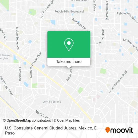Mapa de U.S. Consulate General Ciudad Juarez, Mexico