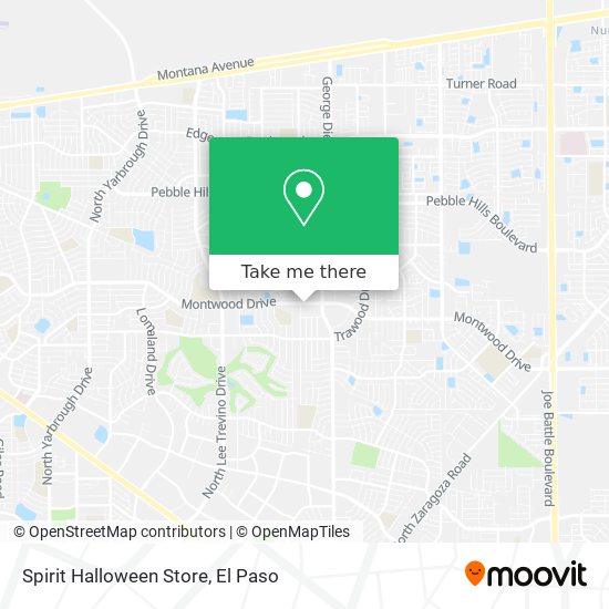 Spirit Halloween Store map