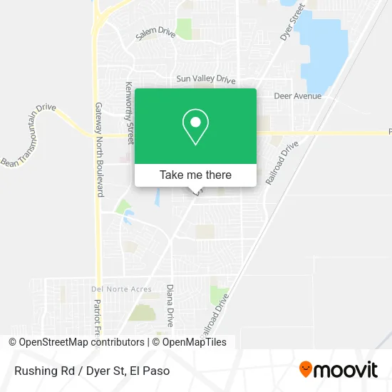 Rushing Rd / Dyer St map