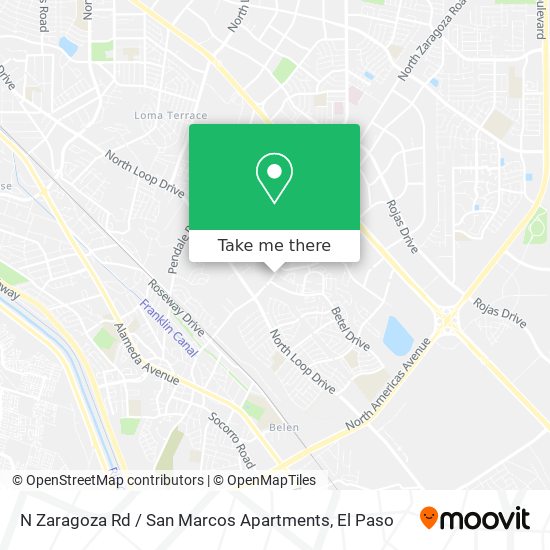 N Zaragoza Rd / San Marcos Apartments map