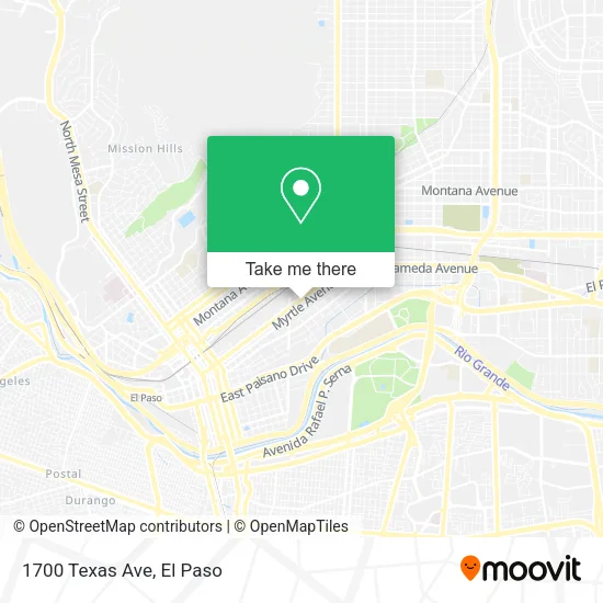Mapa de 1700 Texas Ave
