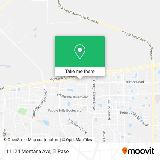 Mapa de 11124 Montana Ave