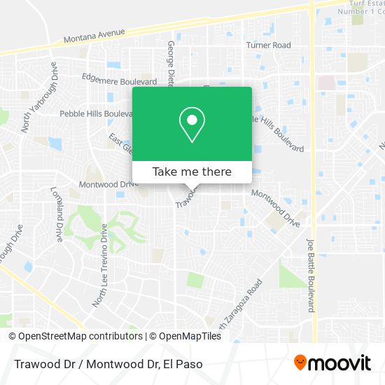 Trawood Dr / Montwood Dr map