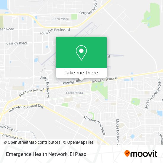 Mapa de Emergence Health Network