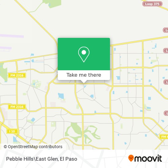 Pebble Hills\East Glen map