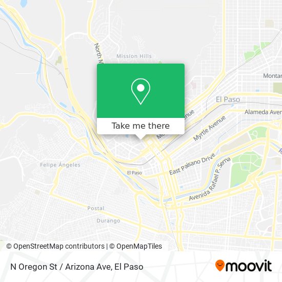 N Oregon St / Arizona Ave map