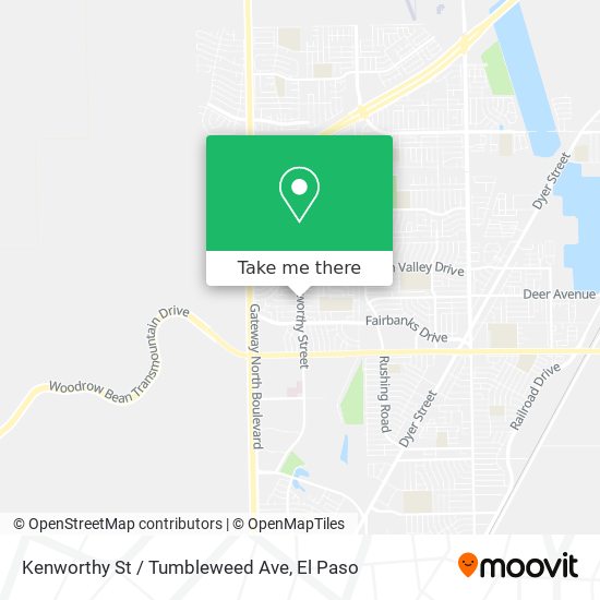 Kenworthy St / Tumbleweed Ave map