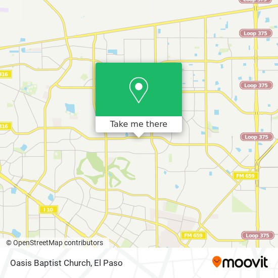 Oasis Baptist Church map