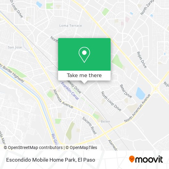 Escondido Mobile Home Park map