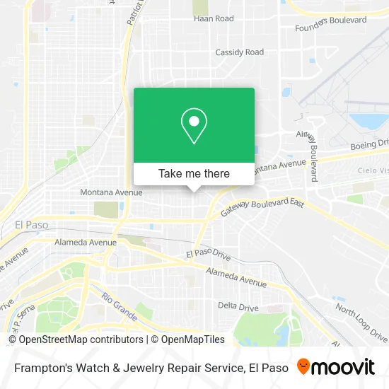 Mapa de Frampton's Watch & Jewelry Repair Service