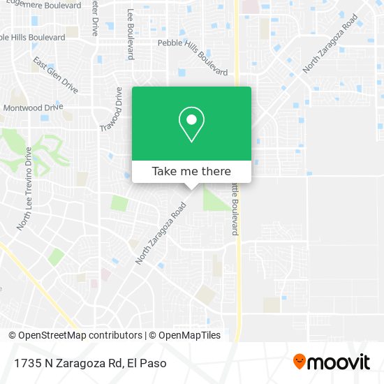 1735 N Zaragoza Rd map