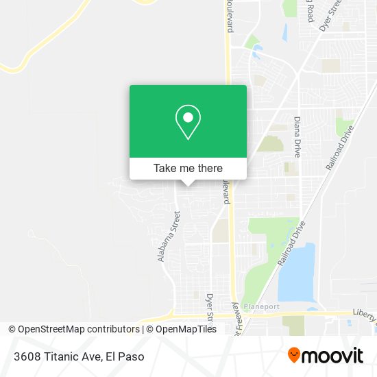 Mapa de 3608 Titanic Ave