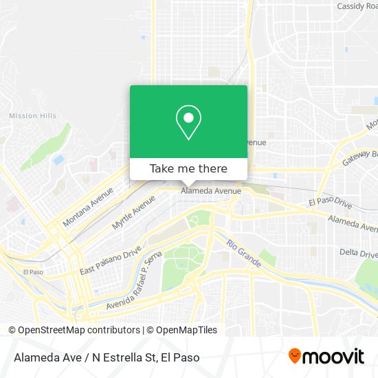 Alameda Ave / N Estrella St map