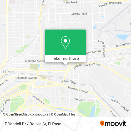 E Yandell Dr / Bolivia St map